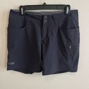 Women’s Outdoor Research dark grey Ferrosi shorts 6.5 inch inseam, size 6